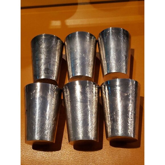 Antique Signed Chinese Sterling Silver JADEGREEN Cup 2.5" Bamboo Design - Picture 1 of 6